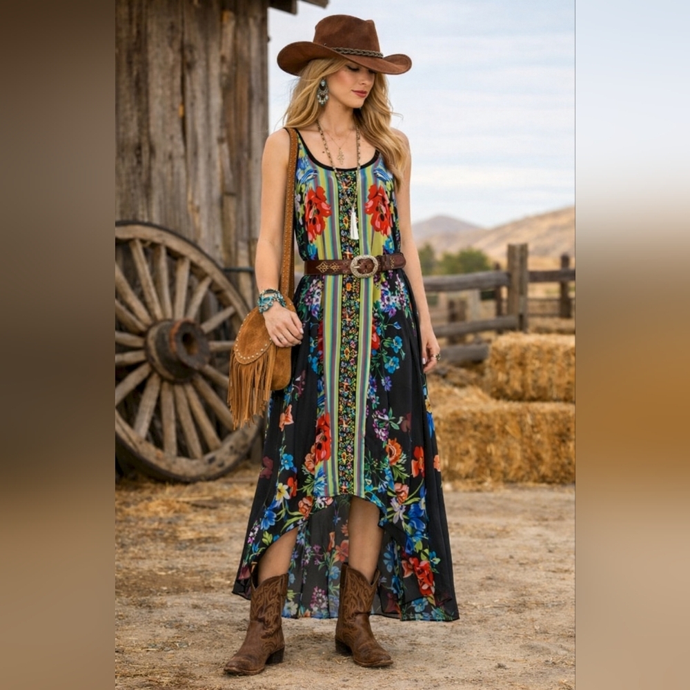 🧡🧡Johnny was GARDEN ARCH DRESS (SLIP) - Picture 1 of 9